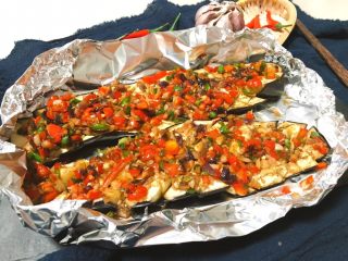 12、蒜香烤茄子,赶紧趁热吃吧～～～