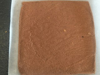17、脆皮巧克力蛋糕卷,好好的蛋糕片。冷却后。