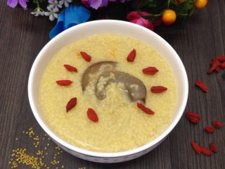 6、海参南瓜小米粥,成品