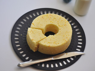 21、南瓜蒸糕,嫩嫩的蒸蛋糕