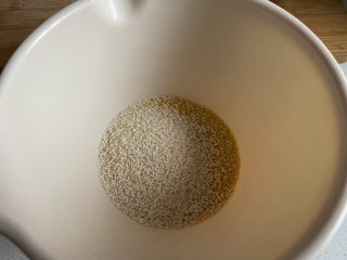 5、苹果小米粥,加点白色的，不是说煮粥的话多加入几种不同的米，营养比较全面嘛。