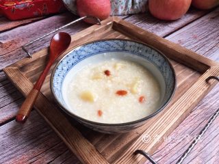 10、小米燕麦苹果粥,完成。