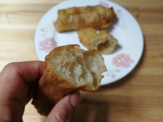 14、小油条,切开看看里面组织不错