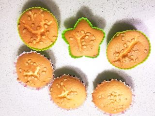 19、不加一滴水的原味蛋糕,小蛋糕烤20分钟就熟了,晾凉后脱模(家里的宝宝喜欢吃小蛋糕,因此就同时做了几个)