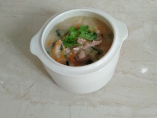 15、猪肝瘦肉粥,成品