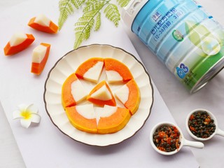 18、木瓜奶冻,味道棒棒哒。