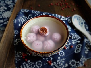 15、红豆沙汤圆,敏茹意作品～红豆沙馅汤圆～成品图