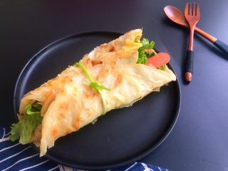 22、早餐美味鸡蛋灌饼,美味的鸡蛋灌饼就好了,教程分享完毕！