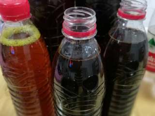 16、五彩饭,红蓝草，紫蓝草属新鲜食材收到后第一时间要煮好水，若用不完或暂时不用，等煮好的水完全冷却后可灌入洁净无油瓶内拧紧盖放于冰箱冷藏一周内，冷冻一年（用时取出解冻可使用）。密蒙花属晒干货可随时煮做