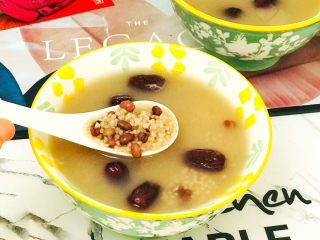 13、红豆小米粥,软软糯糯的红豆