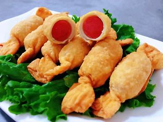 13、糖果肠饺,宝宝肠一切为二看着就超级有食欲