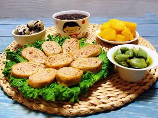 9、豆皮蒸肉卷,早餐就是要营养丰富各种混搭才开心