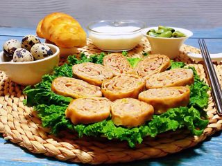 13、豆皮蒸肉卷,豆皮蒸肉卷入口香浓唇齿留香回味无穷