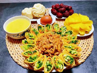 13、京酱肉丝,好丰盛的一餐哦吃的好满足噢