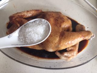 8、电饭煲烤鸡,细砂糖也是两勺