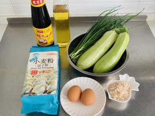 1、生煎—素馅,准备材料