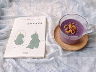 7、紫薯燕麦粥,开动