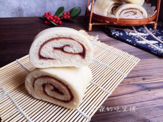 12、豆沙白玉卷,完成。