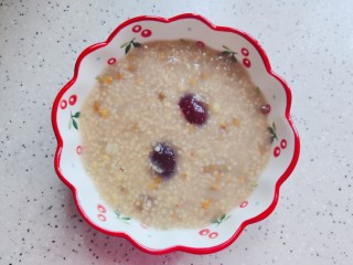 12、绿豆小米粥,装碗