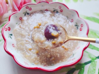 14、绿豆小米粥,我不客气先吃了哈