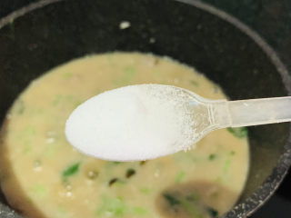 17、菠菜猪肝粥,加盐