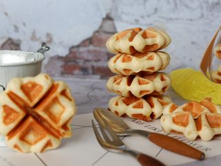 17、培根芝士华夫饼,成品