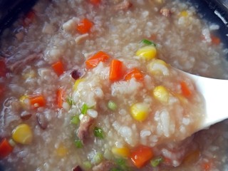 20、什锦瘦肉粥,真的是好看又好喝呢！