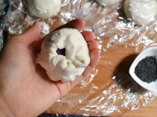 14、紫薯烧饼,收口。