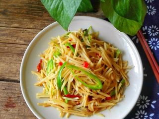 13、青椒土豆丝,成品