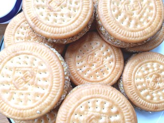 14、南瓜糯米夹心饼,全部做好