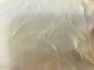 7、盐面包,一起揉到能撑出一成薄膜加入黄油