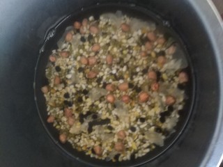 3、八宝粥,锅里在加入适量的清水