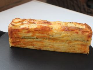 15、千层土豆,脱膜。