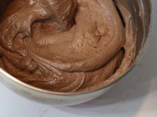 12、巧克力熔岩杯子蛋糕,最终的面糊状态