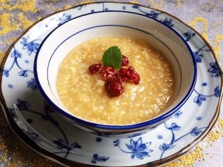 11、黑糖二米粥（小米+玉米渣渣）,关火装盘