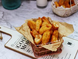 11、自制油条,成品图