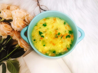 18、鸡蛋小米粥,成品图!