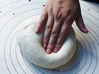 8、椰蓉面包,揉到按压弹性好，表皮小气泡即可，今天我们做的这款是没有出手膜的！