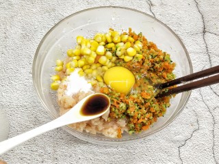 6、鸡胸蔬菜饼,生抽