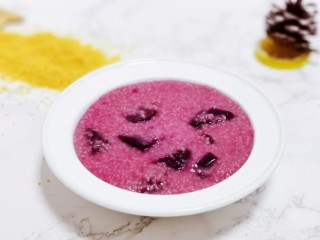 16、紫薯小米粥,成品图