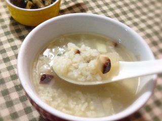 7、香菇萝卜山药粥,如图太好吃了