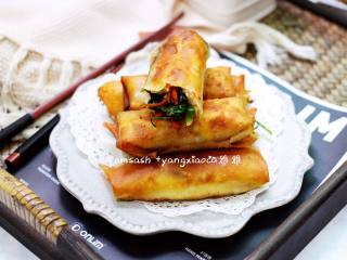 18、三丝春卷,成品图