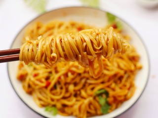 19、好吃到哭的猪油拌面,来喂你一口~