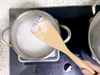 14、菠菜猪肝粥,直至大米开花