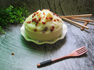 11、红枣大米糕,水开后上锅蒸30分钟左右