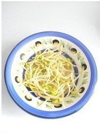 12、水煮鱼,将豆芽盛入事先准备好的容器