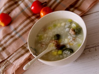 17、幸福早餐~皮蛋瘦肉粥,做好了