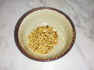3、红豆花生燕麦粥,燕麦米20克，洗干净沥水备用。