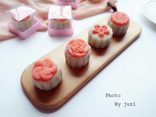 6、花朵冰皮月饼,成品