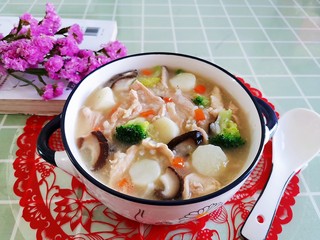 19、鸡肉山药粥,成品图！